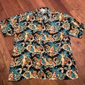 Robert Stock Vintage Hawaiian Print Shirt